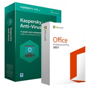 Office 2021 Professional Plus e Kaspersky Total Security Anual